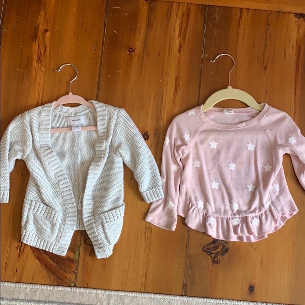 Shirt and cardigan size 12-18mos